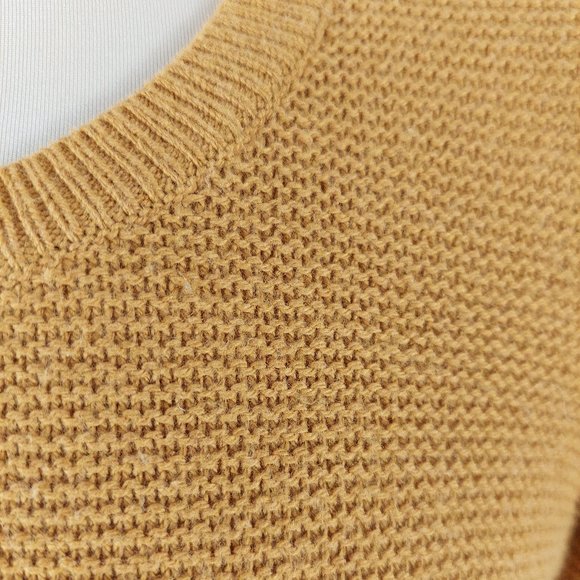 Madewell Riverside Mustard Textured Crewneck Sweater - Picture 4 of 15